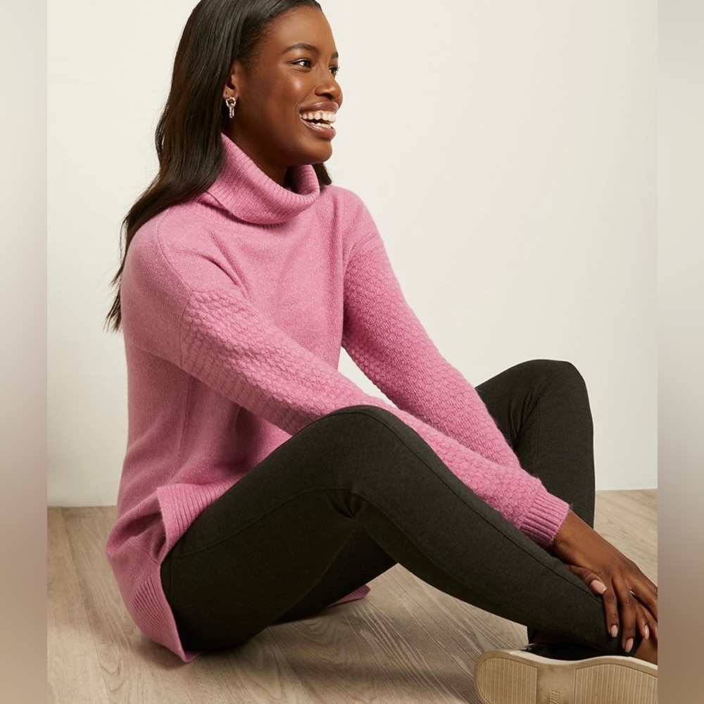 RW&CO. Pink Turtleneck Sweater